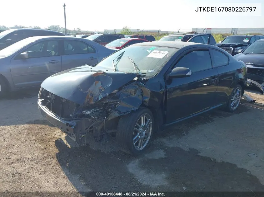 2008 Scion Tc VIN: JTKDE167080226797 Lot: 40158448