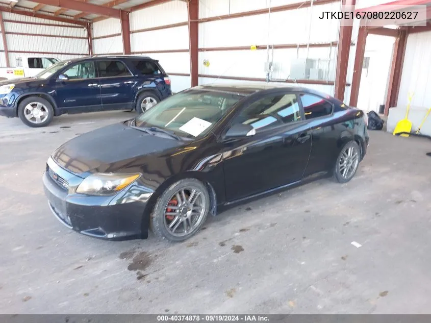 2008 Scion Tc VIN: JTKDE167080220627 Lot: 40374878