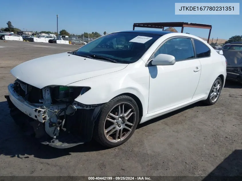 JTKDE167780231351 2008 Scion Tc