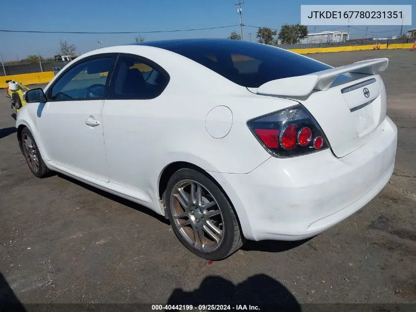 JTKDE167780231351 2008 Scion Tc