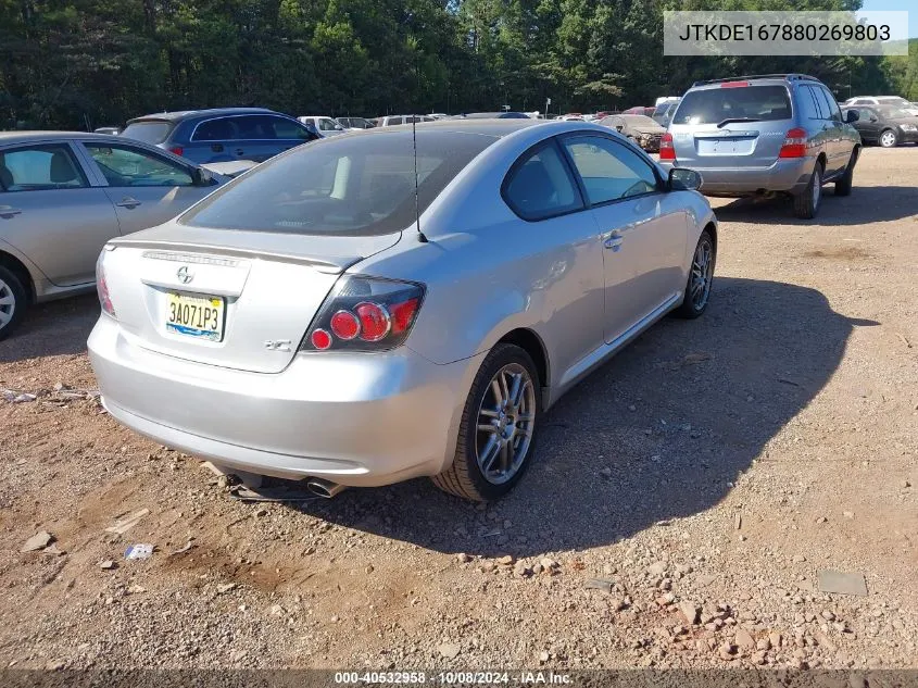 2008 Scion Tc VIN: JTKDE167880269803 Lot: 40532958