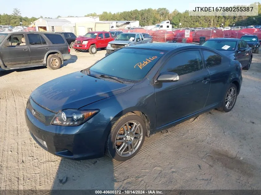 2008 Scion Tc VIN: JTKDE167580255387 Lot: 40600372