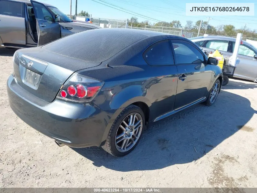 2008 Scion Tc VIN: JTKDE167680264678 Lot: 40623284