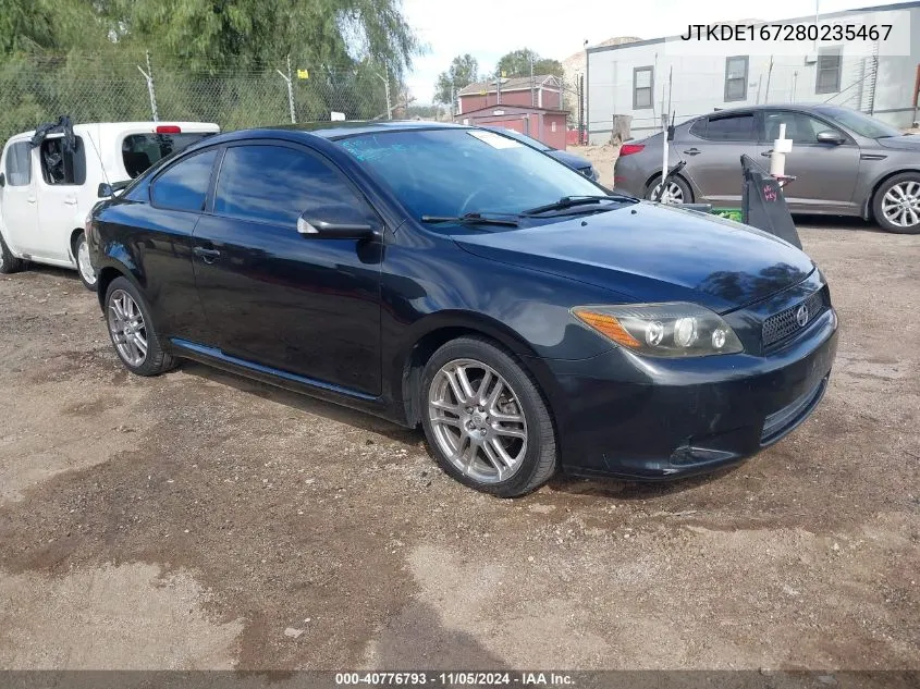 2008 Scion Tc VIN: JTKDE167280235467 Lot: 40776793