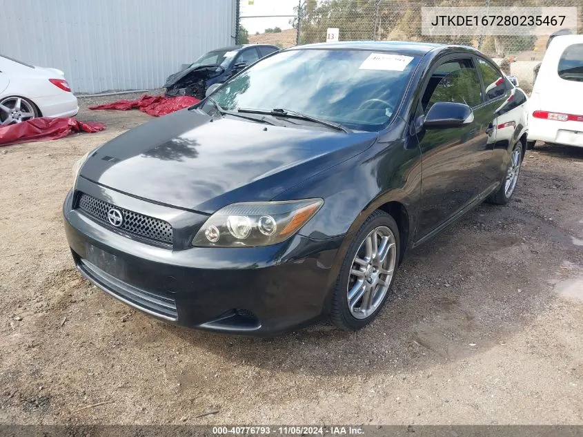 2008 Scion Tc VIN: JTKDE167280235467 Lot: 40776793