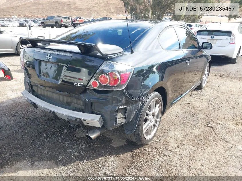 2008 Scion Tc VIN: JTKDE167280235467 Lot: 40776793