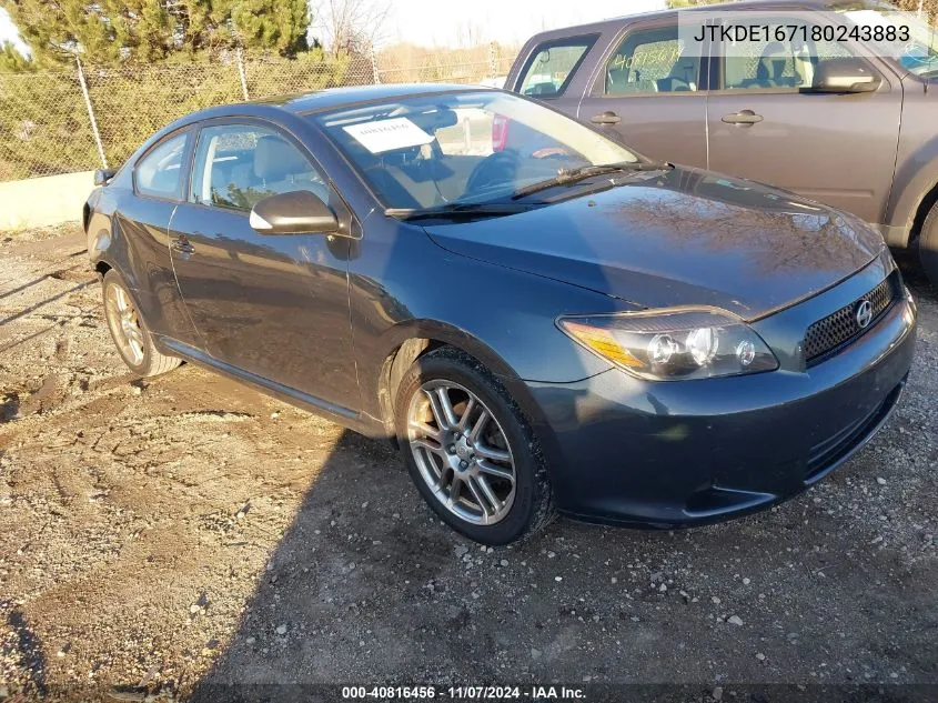 2008 Scion Tc VIN: JTKDE167180243883 Lot: 40816456