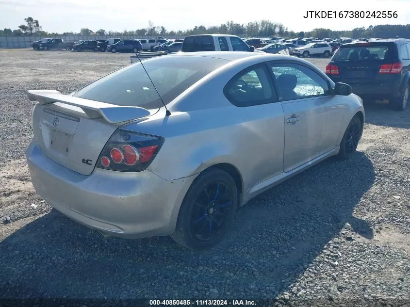 2008 Scion Tc VIN: JTKDE167380242556 Lot: 40850485