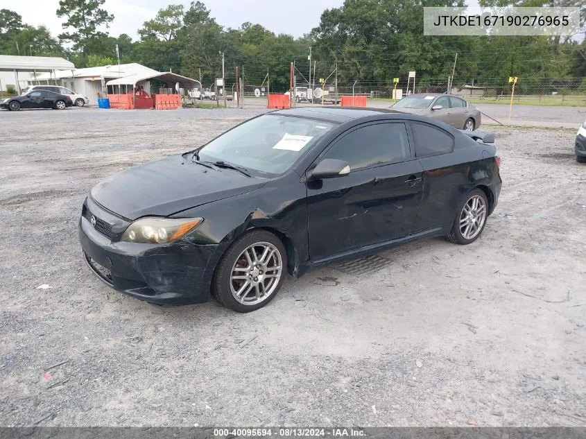 2009 Scion Tc VIN: JTKDE167190276965 Lot: 40095694