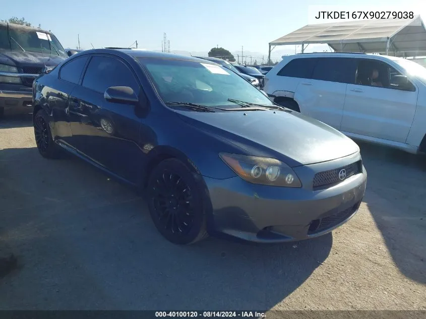 2009 Scion Tc VIN: JTKDE167X90279038 Lot: 40100120