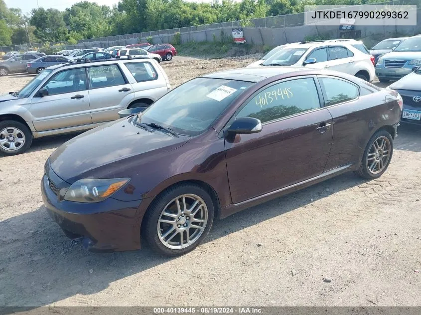 2009 Scion Tc VIN: JTKDE167990299362 Lot: 40139445