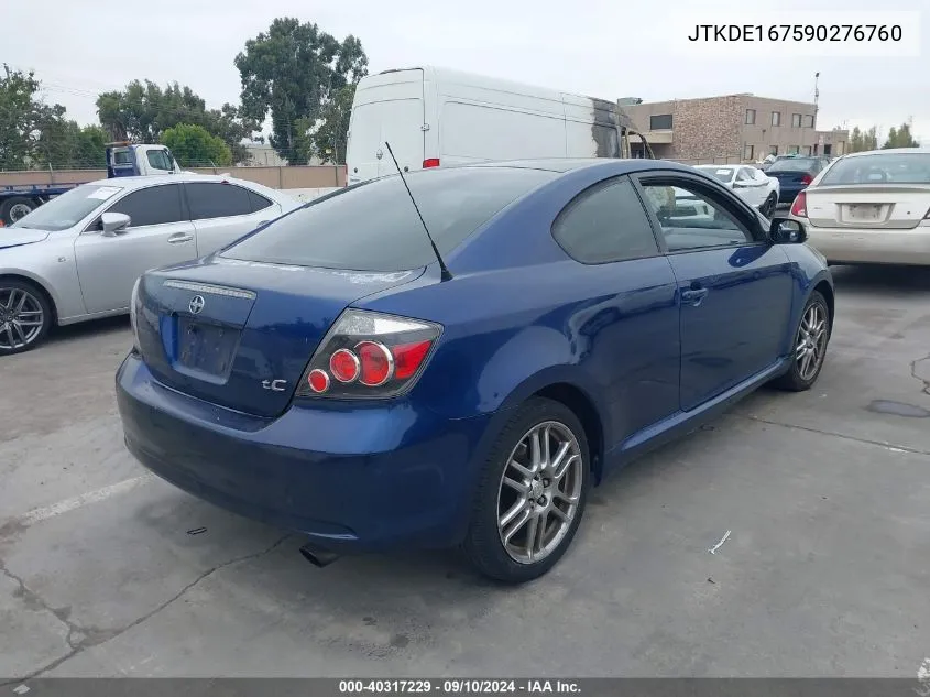 2009 Scion Tc VIN: JTKDE167590276760 Lot: 40317229