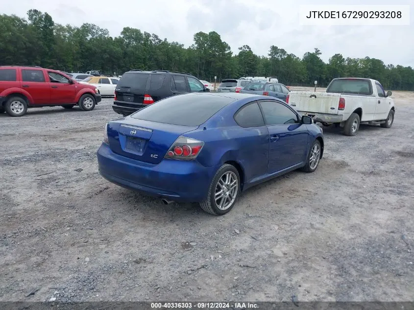 2009 Scion Tc VIN: JTKDE167290293208 Lot: 40336303