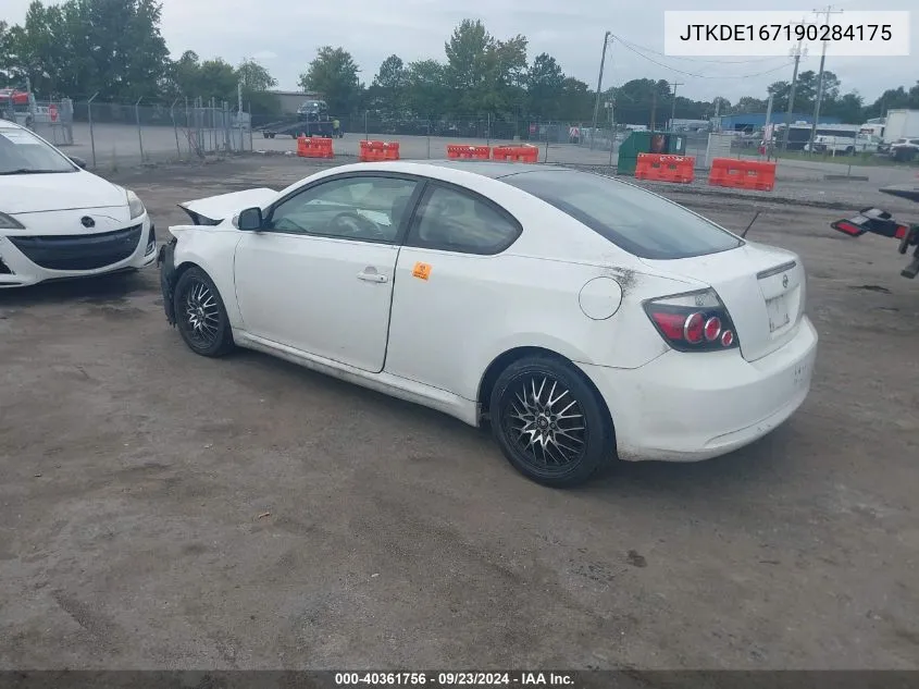 2009 Scion Tc VIN: JTKDE167190284175 Lot: 40361756