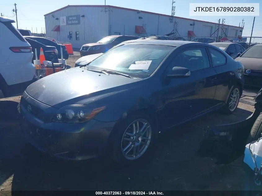 2009 Scion Tc VIN: JTKDE167890280382 Lot: 40372063