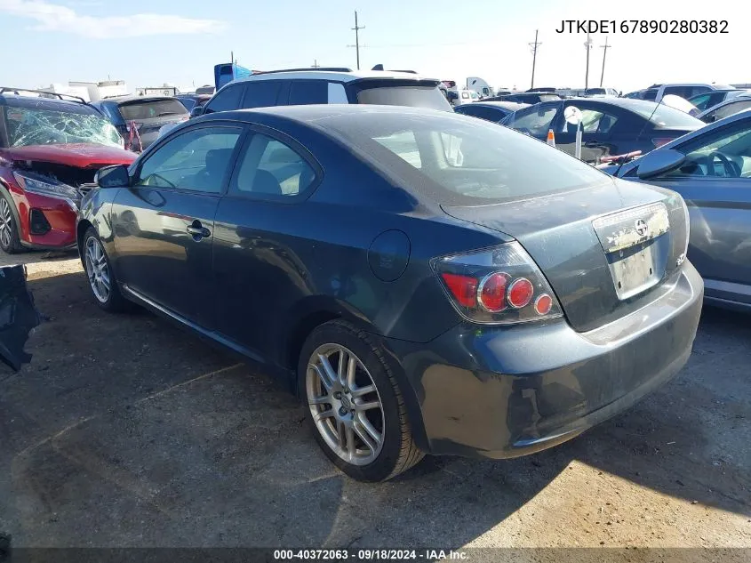 2009 Scion Tc VIN: JTKDE167890280382 Lot: 40372063