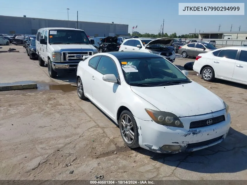 2009 Scion Tc VIN: JTKDE167990294999 Lot: 40581304