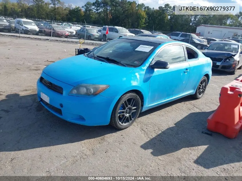 2009 Scion Tc VIN: JTKDE167X90279377 Lot: 40604693