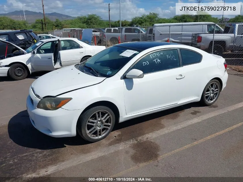 2009 Scion Tc VIN: JTKDE167590278718 Lot: 40612710