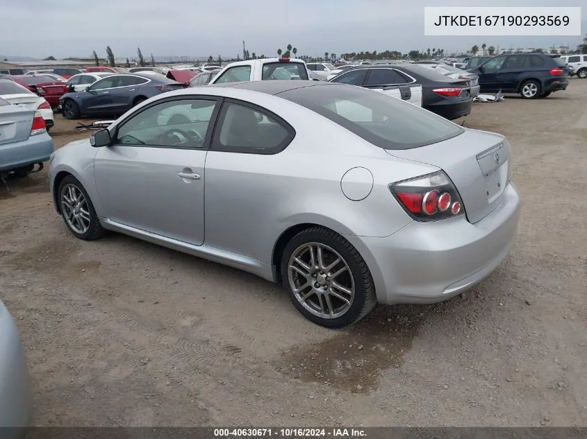 2009 Scion Tc VIN: JTKDE167190293569 Lot: 40630671