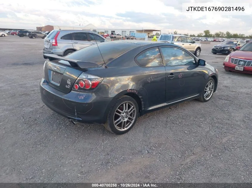 2009 Scion Tc VIN: JTKDE167690281496 Lot: 40700258