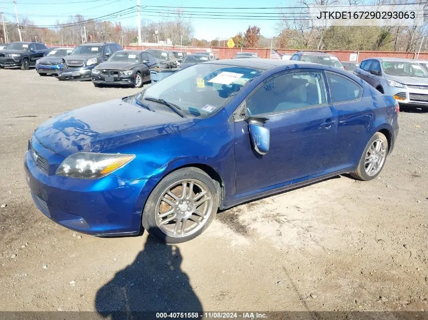 2009 Scion Tc VIN: JTKDE167290293063 Lot: 40751558