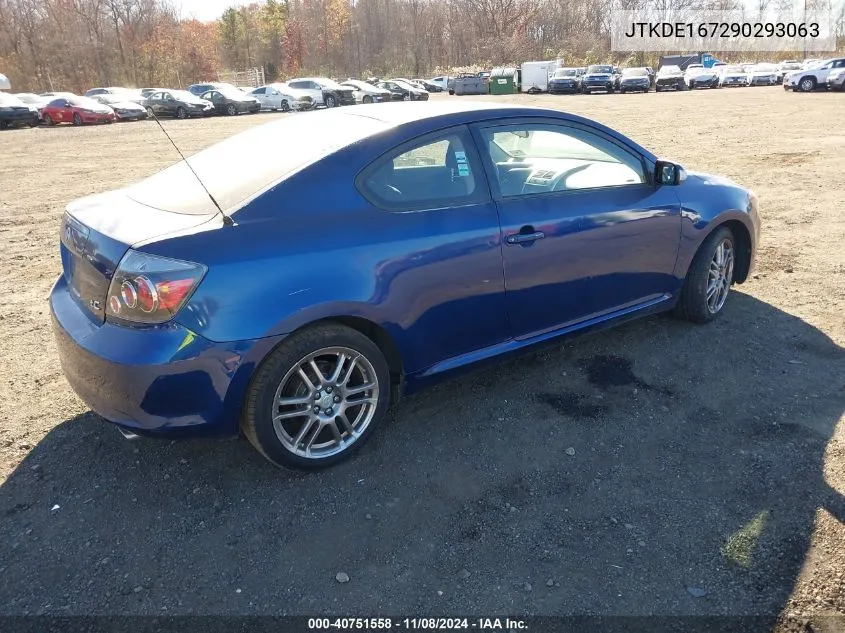 2009 Scion Tc VIN: JTKDE167290293063 Lot: 40751558