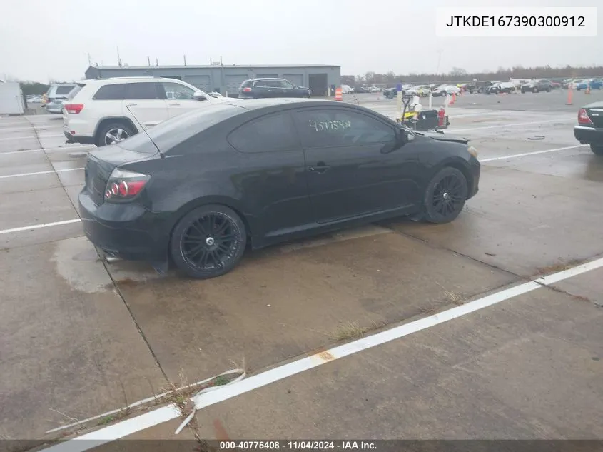 2009 Scion Tc VIN: JTKDE167390300912 Lot: 40775408