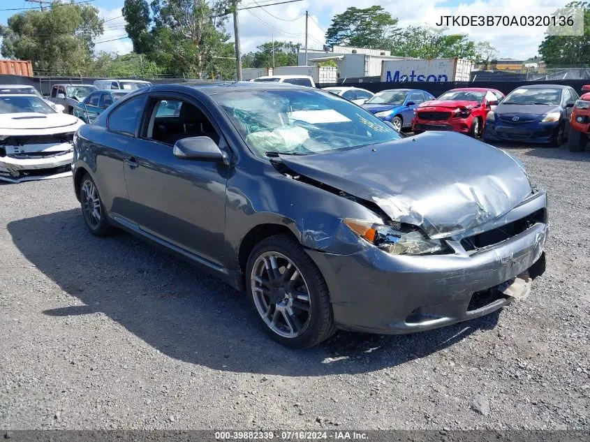 JTKDE3B70A0320136 2010 Scion Tc Release Series 6.0