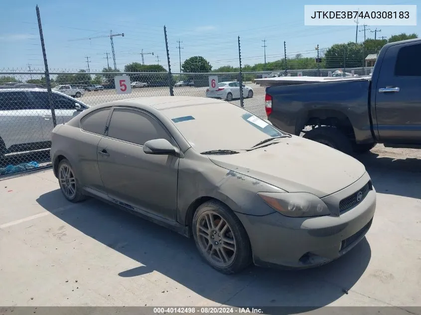 2010 Scion Tc VIN: JTKDE3B74A0308183 Lot: 40142498