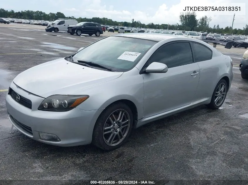 JTKDE3B75A0318351 2010 Scion Tc