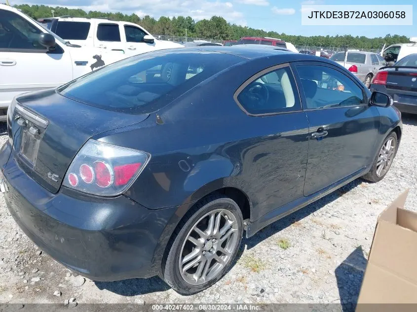 2010 Scion Tc VIN: JTKDE3B72A0306058 Lot: 40247402