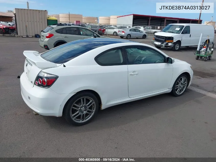 2010 Scion Tc Release Series 6.0 VIN: JTKDE3B74A0313027 Lot: 40360800