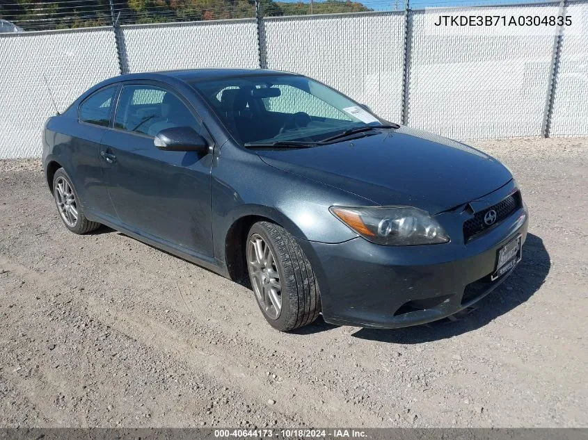 2010 Scion Tc VIN: JTKDE3B71A0304835 Lot: 40644173