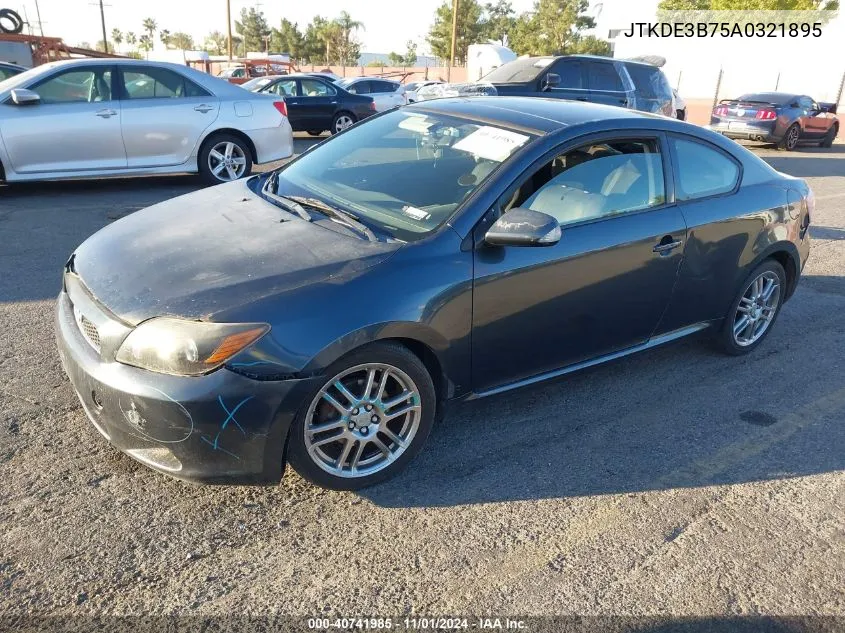 2010 Scion Tc VIN: JTKDE3B75A0321895 Lot: 40741985