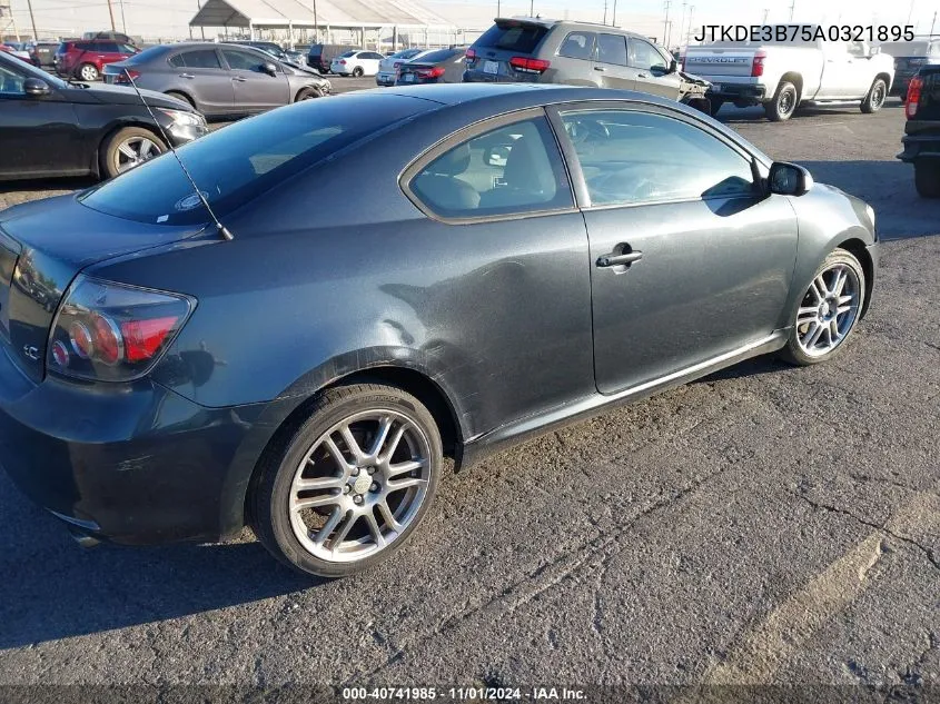 2010 Scion Tc VIN: JTKDE3B75A0321895 Lot: 40741985