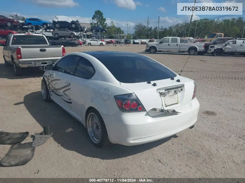 2010 Scion Tc VIN: JTKDE3B78A0319672 Lot: 40779712