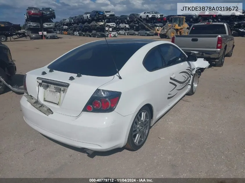 2010 Scion Tc VIN: JTKDE3B78A0319672 Lot: 40779712