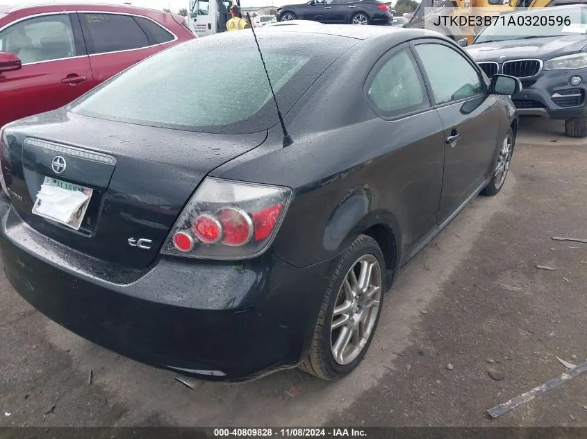 2010 Scion Tc VIN: JTKDE3B71A0320596 Lot: 40809828