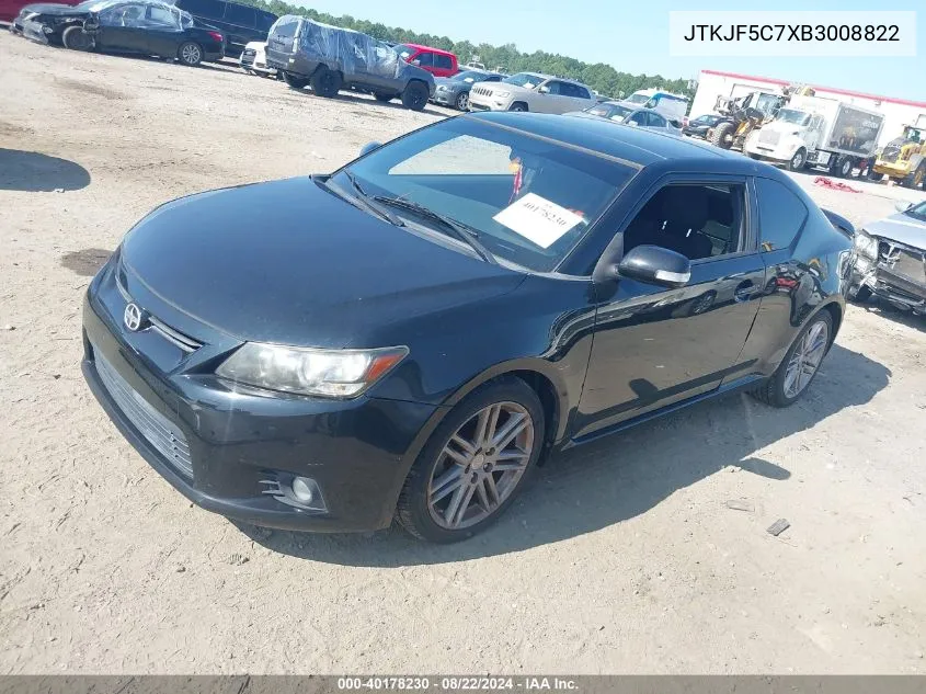 JTKJF5C7XB3008822 2011 Scion Tc