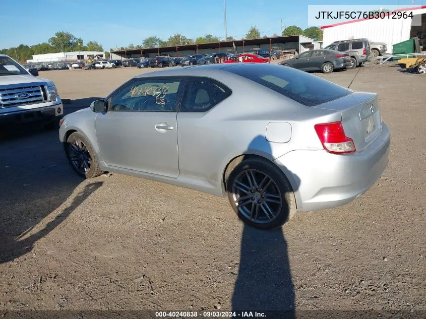 JTKJF5C76B3012964 2011 Scion Tc