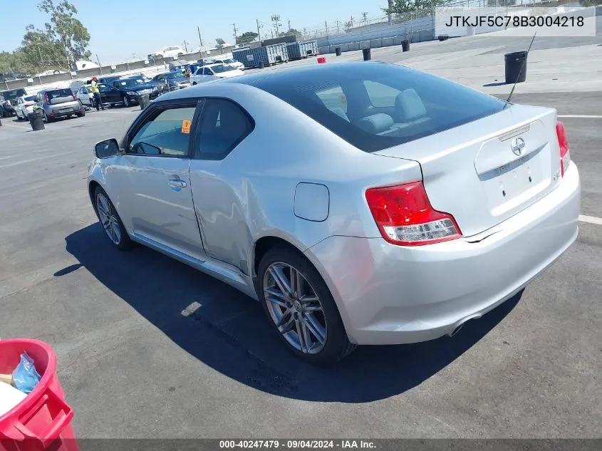 JTKJF5C78B3004218 2011 Scion Tc