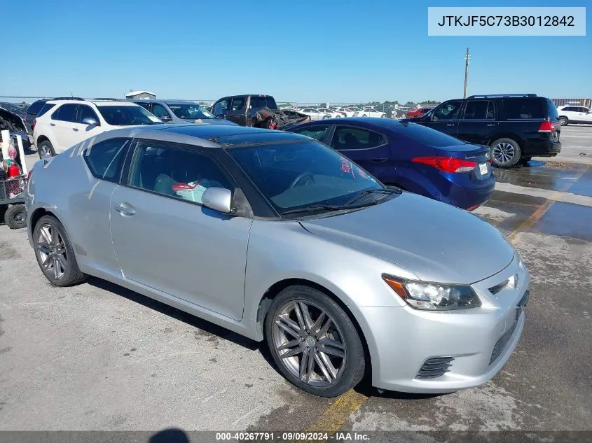 2011 Scion Tc VIN: JTKJF5C73B3012842 Lot: 40267791