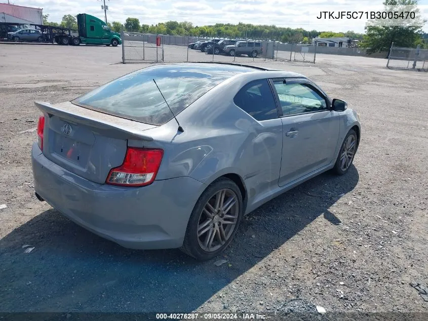 2011 Scion Tc VIN: JTKJF5C71B3005470 Lot: 40276287