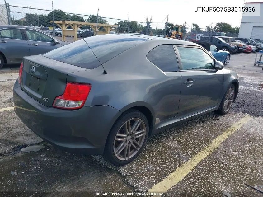 JTKJF5C75B3015936 2011 Scion Tc