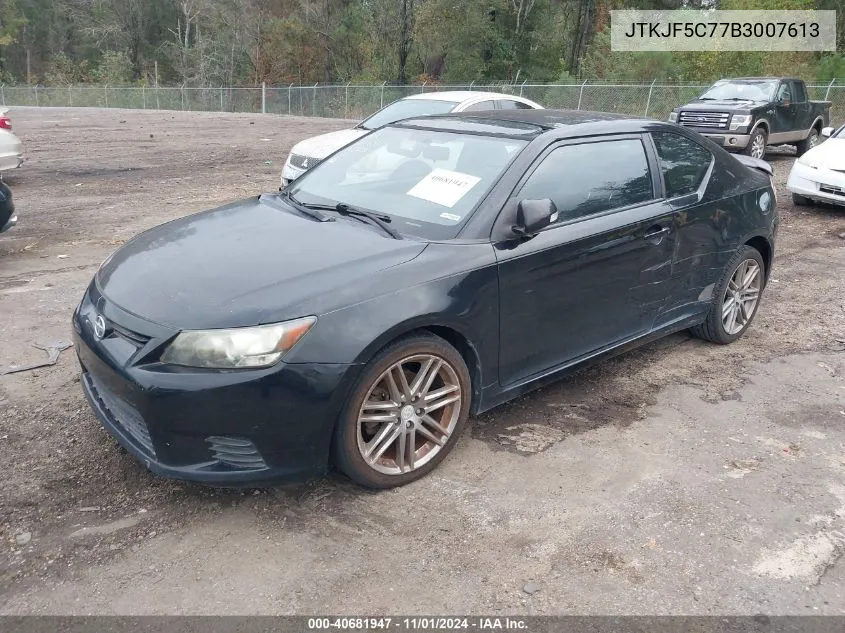 2011 Scion Tc VIN: JTKJF5C77B3007613 Lot: 40681947