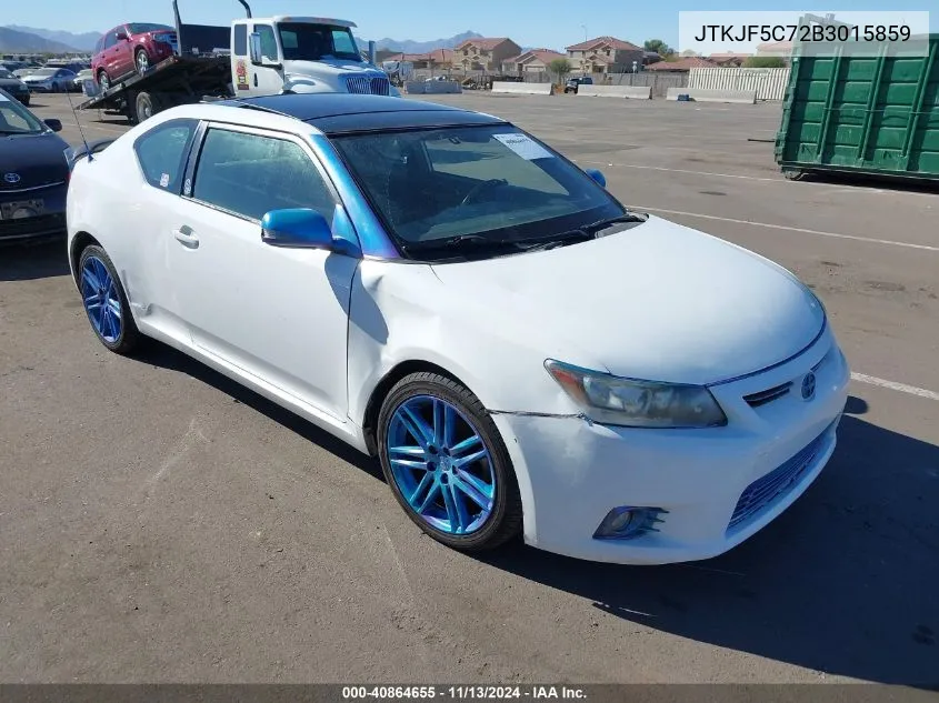 2011 Scion Tc VIN: JTKJF5C72B3015859 Lot: 40864655