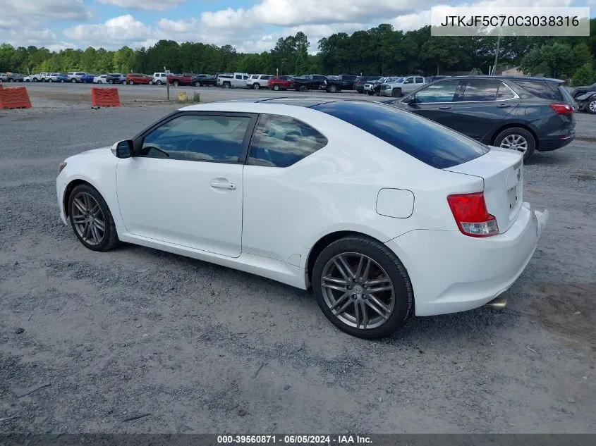 JTKJF5C70C3038316 2012 Scion Tc