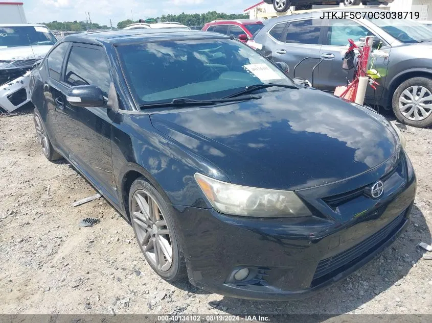 2012 Scion Tc VIN: JTKJF5C70C3038719 Lot: 40134102