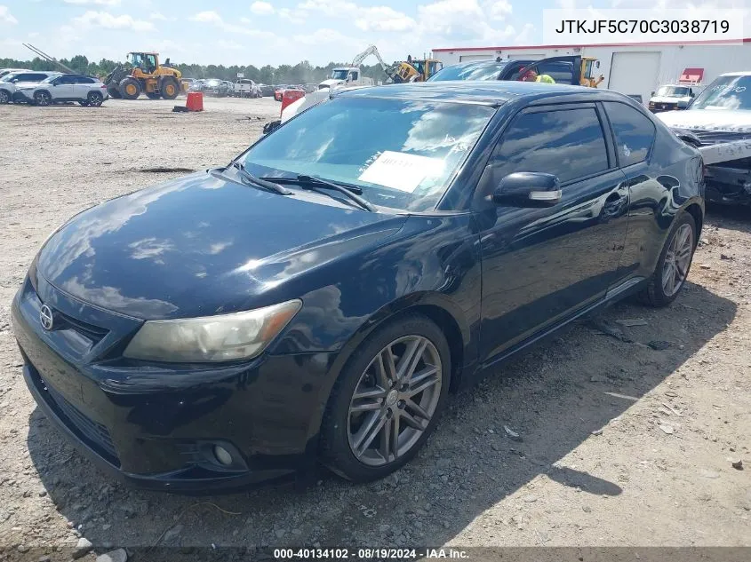 JTKJF5C70C3038719 2012 Scion Tc